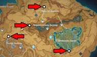 Search for the Lost Monument Fragments in these locations (Image via HoYoverse)